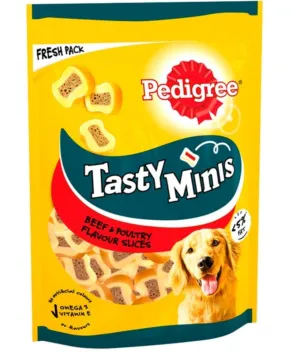 Pedigree Tasty Minis Beef & Poultry 155g 