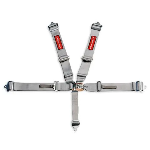 Pyrotect 6-Point Ultra-Light Latch & Link Harness - 3" Width - Pull Up Adjust - Silver