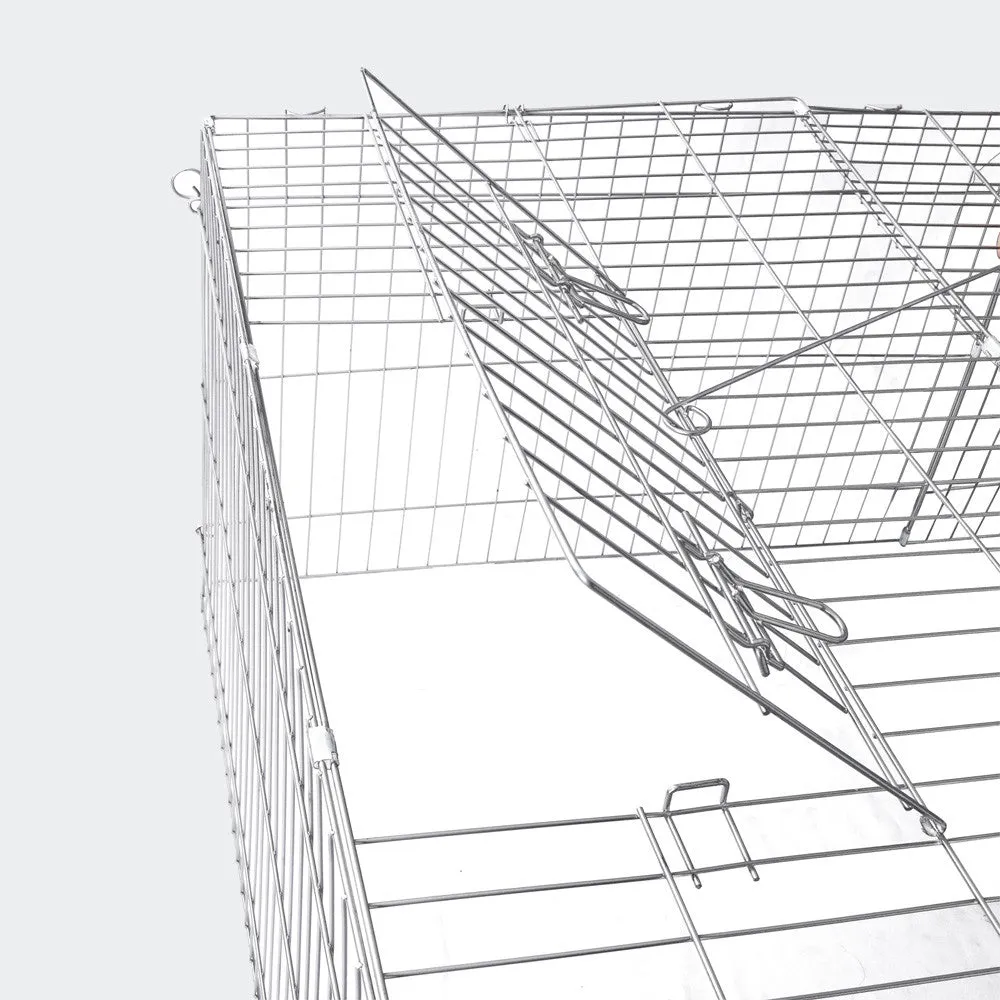 Rabbit Open Enclosure 183x122x60cm Guinea Pig Run with Sun Protection