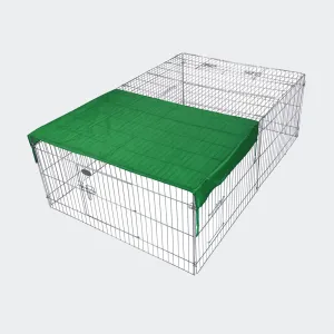 Rabbit Open Enclosure 183x122x60cm Guinea Pig Run with Sun Protection