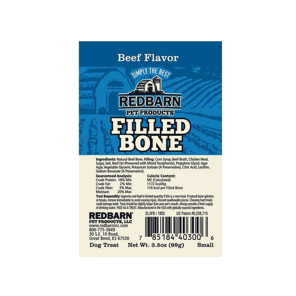 Redbarn Small Beef Filled Bone For Dogs