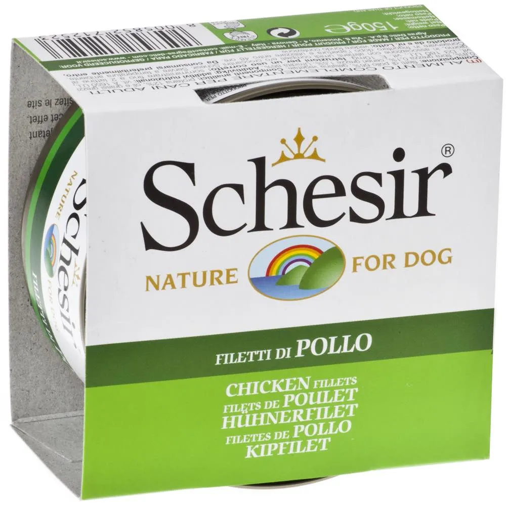 Schesir Chicken Fillet Jelly Canned Dog Food 150g