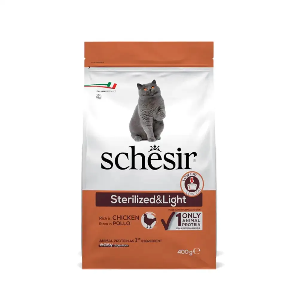 Schesir - Sterilized & Light Cat Food with Chicken