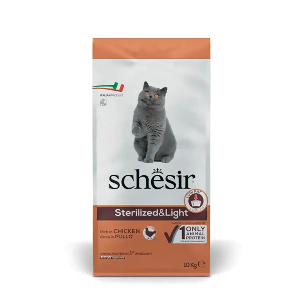 Schesir - Sterilized & Light Cat Food with Chicken