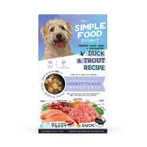 Simple Food Project Duck & Trout Freeze-Dried Raw Dog Food