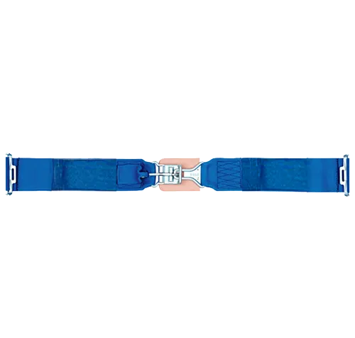 Simpson 5-Point Standard Latch & Link Lap Belt - Pull Down Adjust - 55" Wrap Around - Blue