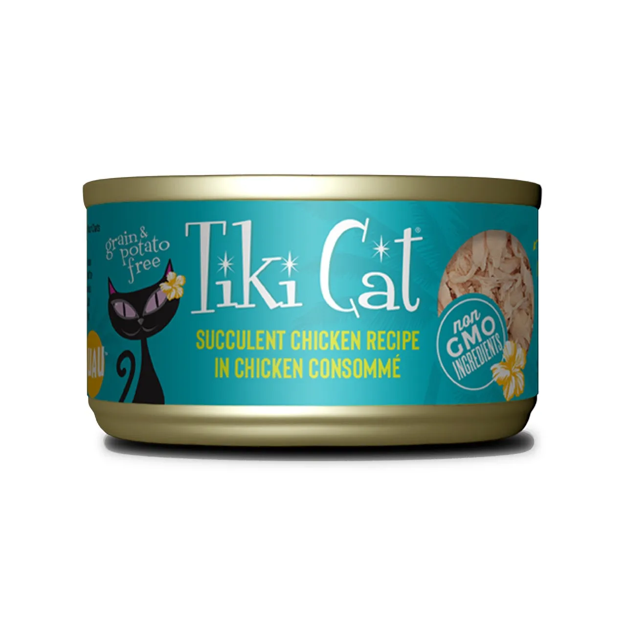 Tiki Cat Luau Succulent Chicken in Chicken Consomme Can