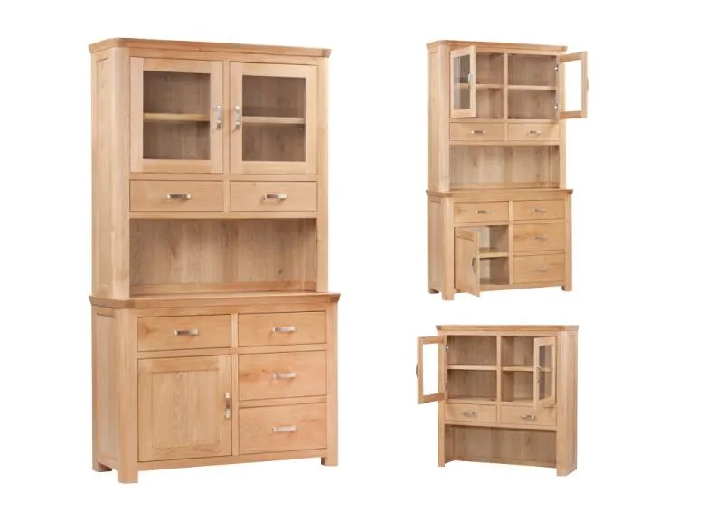 Treviso Oak Small Buffet & Hutch