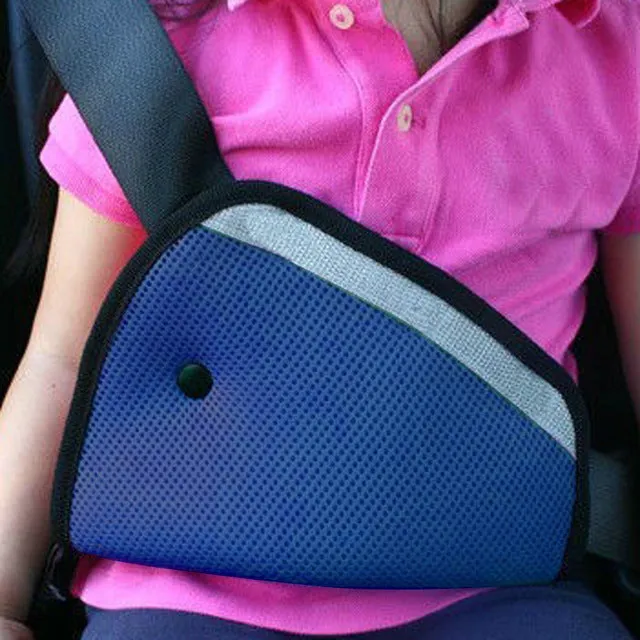 Triangle Baby Kids Car Safe Fit Seat Belt Adjuster Device Auto Safety Belt Cover Child Neck Protection Positioner Breathable