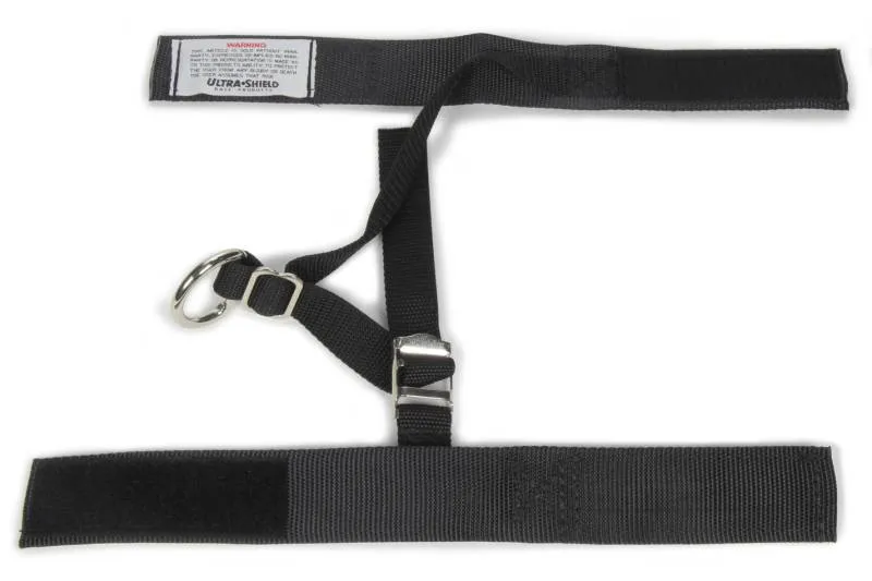 Ultra Shield Junior Y-Strap Arm Restraints - SFI 3.3 - Padded Arm Bands - Nylon - Black